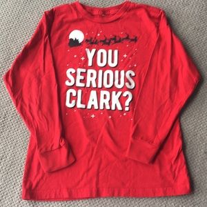 Long sleeve red Christmas vacation t shirt